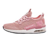 Pink Running shoes white with easy slip in design and elastic shoe laces for easy fit.